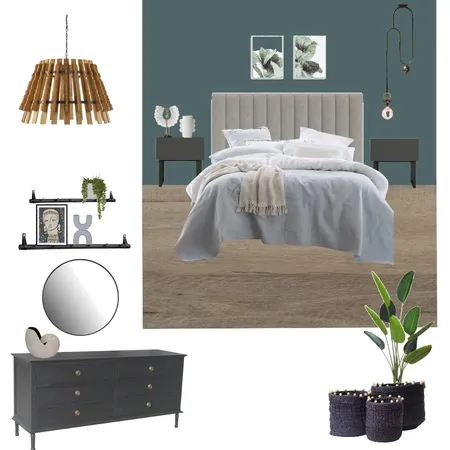 deep blue cozy bedroom Interior Design Mood Board by adi y on Style Sourcebook