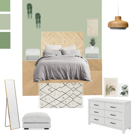 modern green bedroom Interior Design Mood Board by adi y on Style Sourcebook