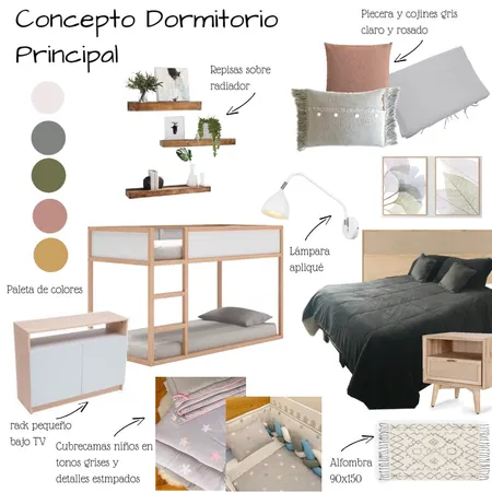 dormitorio principal Interior Design Mood Board by caropieper on Style Sourcebook