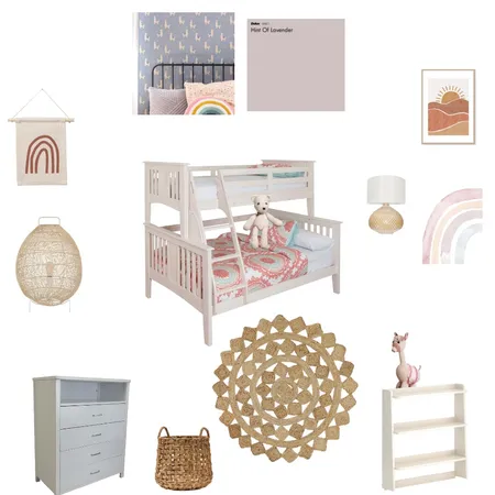girls bedroom Interior Design Mood Board by diamond's home interior designs on Style Sourcebook