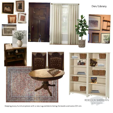 Den/Library Interior Design Mood Board by Sheridan Interiors on Style Sourcebook