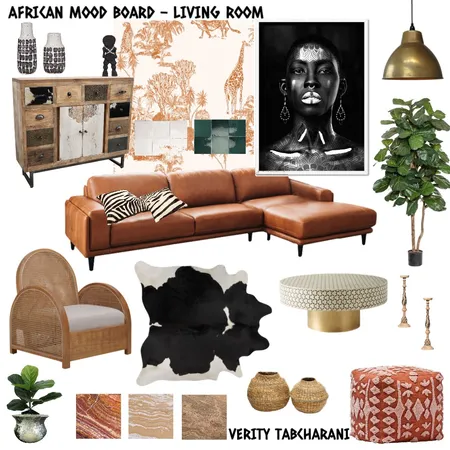 African Mood Board Interior Design Mood Board by Verity Tabcharani on Style Sourcebook