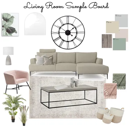 Living Room Sample Board Interior Design Mood Board by Britnie on Style Sourcebook