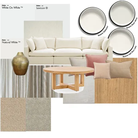 Sacha's minimalistic living room Interior Design Mood Board by Active Design on Style Sourcebook