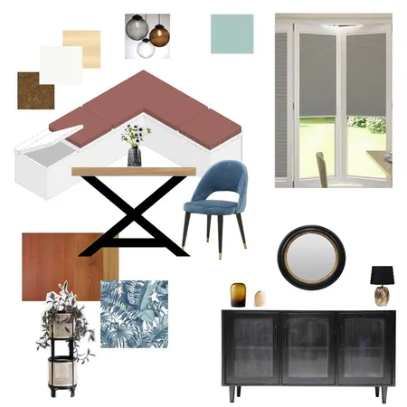 Accented analogous dining room Interior Design Mood Board by Marsha on Style Sourcebook