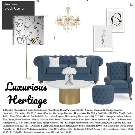 Luxurious Hertiage Interior Design Mood Board by Gabbi_1762 on Style Sourcebook