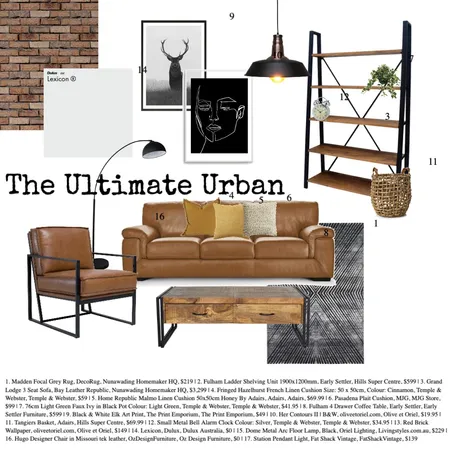 The Ultimate Urban Interior Design Mood Board by Gabbi_1762 on Style Sourcebook