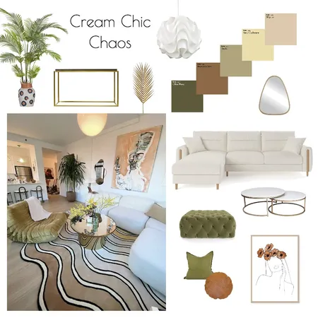 Cream Chic Chaos Interior Design Mood Board by Ciara Kelly on Style Sourcebook