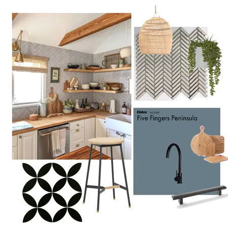 Belinda's Dream Kitchen Interior Design Mood Board by Fe Style NZ on Style Sourcebook