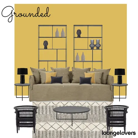 Grounded Bronte Khaki Interior Design Mood Board by Lounge Lovers on Style Sourcebook