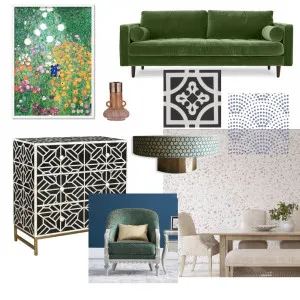 Green Interior Design Mood Board by Araya Santisan on Style Sourcebook
