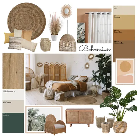 Bohemian Interior Design Mood Board by Ellba on Style Sourcebook