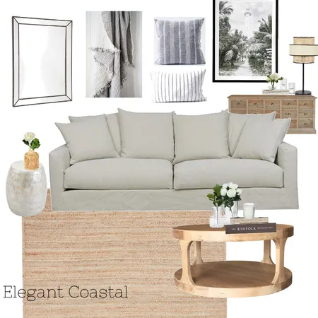 Coastal Elegance Living Interior Design Mood Board by rhiannabarnewall on Style Sourcebook