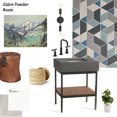 Cabin Powder Room Interior Design Mood Board by jlw240 on Style Sourcebook