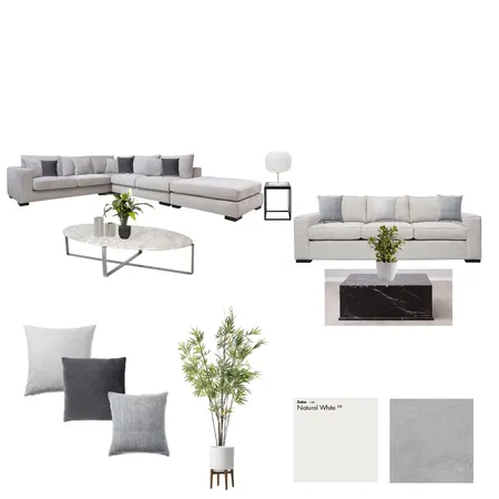 Gray Scale Living Area Interior Design Mood Board by apfcunanan on Style Sourcebook