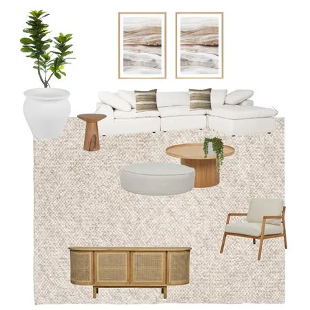 Vanessa Main Living Mood Board - Milk Boucle & Light Oak Chair - Sketch Globewest Interior Design Mood Board by Insta-Styled on Style Sourcebook