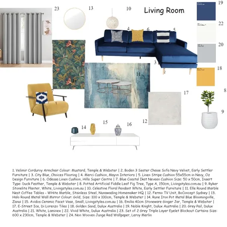 modern contemporary living room Interior Design Mood Board by Munyaradzih on Style Sourcebook