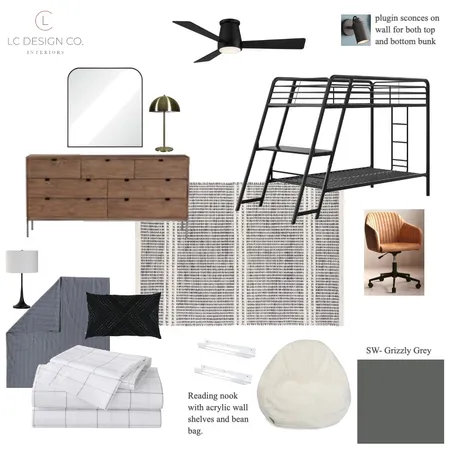J.P boys room Interior Design Mood Board by LC Design Co. on Style Sourcebook