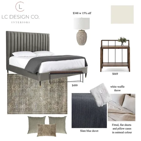 J.Pbedroom2 Interior Design Mood Board by LC Design Co. on Style Sourcebook