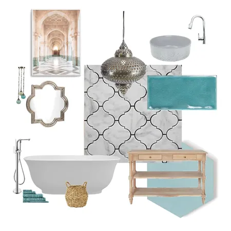 Moroccan Bathroom Interior Design Mood Board by KateA on Style Sourcebook