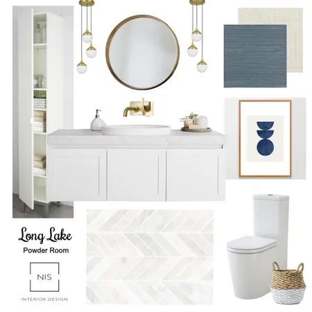 Long Lake - Powder Room (option A) Interior Design Mood Board by Nis Interiors on Style Sourcebook