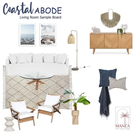 Coastal Abode Living Room Interior Design Mood Board by Manea Interiors on Style Sourcebook