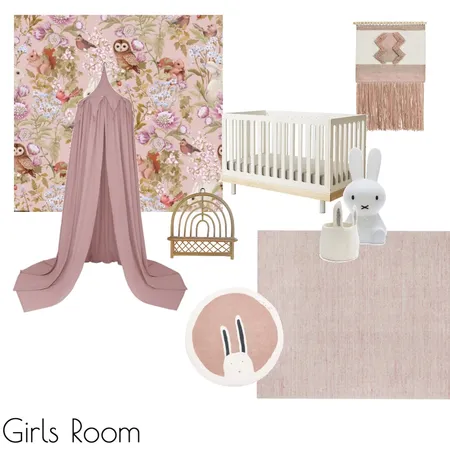 Girls Room Interior Design Mood Board by Black Brick Home Staging on Style Sourcebook