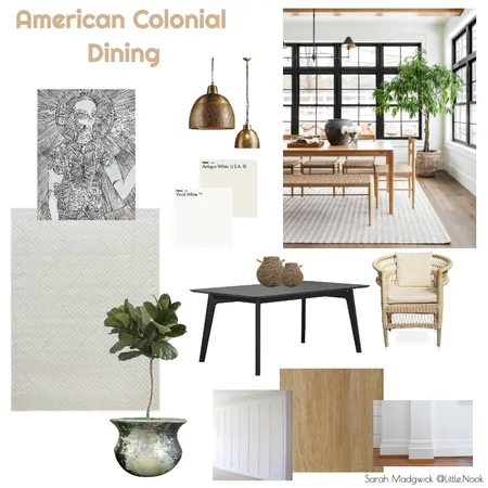 American Colonial Dining Interior Design Mood Board by Little.Nook on Style Sourcebook