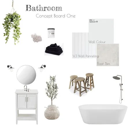 Concept Board Bathroom - One Interior Design Mood Board by KarlssonInteriors on Style Sourcebook