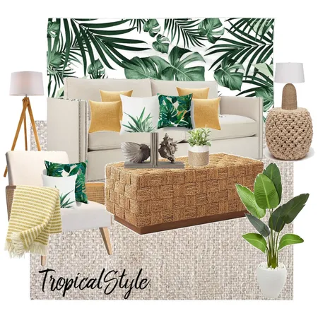 Tropical living room Interior Design Mood Board by simdo on Style Sourcebook