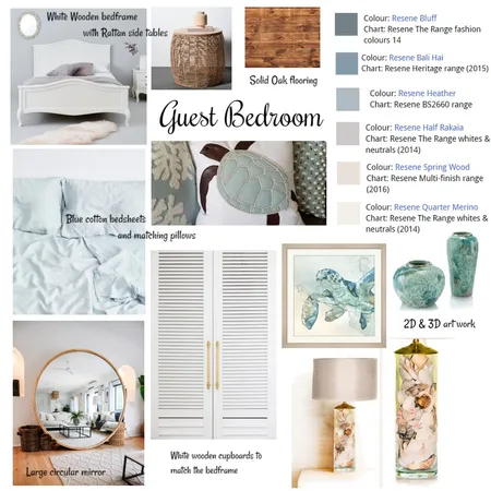 coastal bedroom Interior Design Mood Board by Keshiaadele on Style Sourcebook