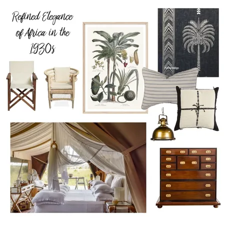 !930s Africa Interior Design Mood Board by kirstybarclay on Style Sourcebook