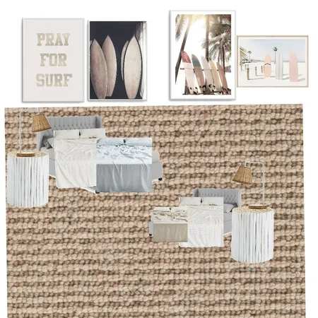 Surf bedroom Interior Design Mood Board by Wivi on Style Sourcebook
