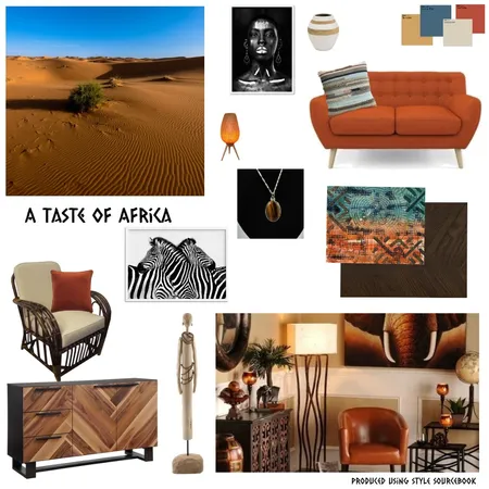 A Taste of Africa Interior Design Mood Board by Ruth Fisher on Style Sourcebook