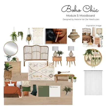 Boho Chic Interior Design Mood Board by Melanie Van Der Westhuizen on Style Sourcebook