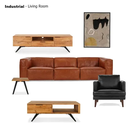 Industrial - Living Room Interior Design Mood Board by ingmd002 on Style Sourcebook