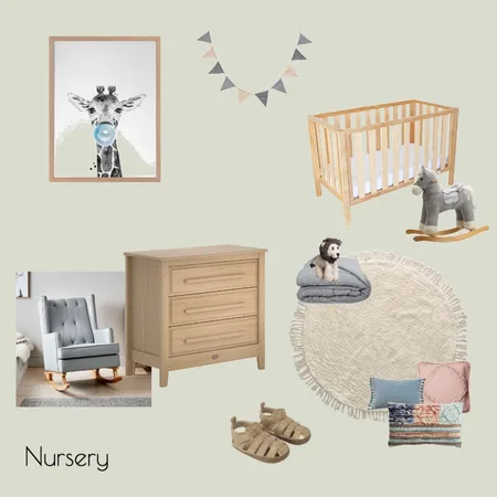 Nursery grey Interior Design Mood Board by Carolyn Mehr Interiors on Style Sourcebook