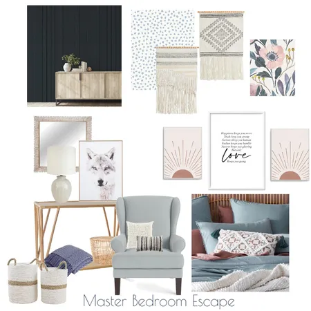 Boho Master Bedroom Interior Design Mood Board by Megan Jones on Style Sourcebook