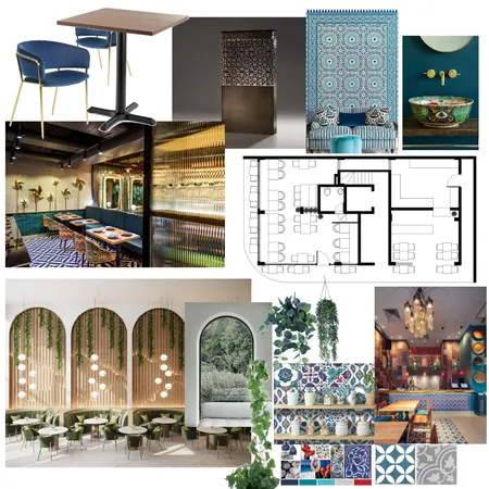 Cafe' Interior Design Mood Board by inadhim on Style Sourcebook
