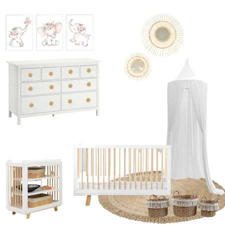 Baby Girls Nursery Interior Design Mood Board by EArmstrong on Style Sourcebook