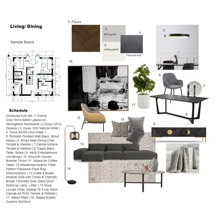 Living Interior Design Mood Board by GBonaguro on Style Sourcebook