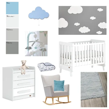 Baby Boy's Nursery Interior Design Mood Board by Interiors By Zai on Style Sourcebook