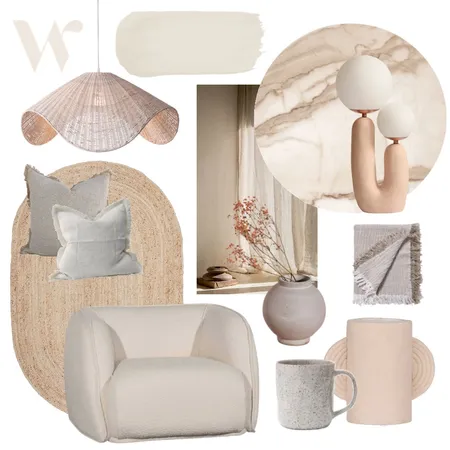 Wabi Sabi Living Interior Design Mood Board by The Whole Room on Style Sourcebook