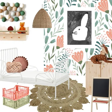 Girl boho bedroom Interior Design Mood Board by YafitD on Style Sourcebook