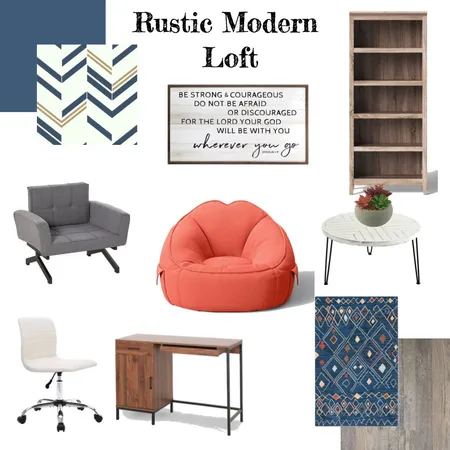 Rustic Modern Loft Interior Design Mood Board by Mary Helen Uplifting Designs on Style Sourcebook