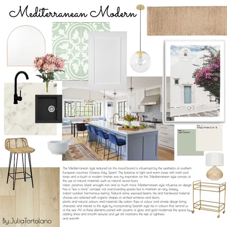 Mediterranean Modern Interior Design Mood Board by juliatortolano on Style Sourcebook