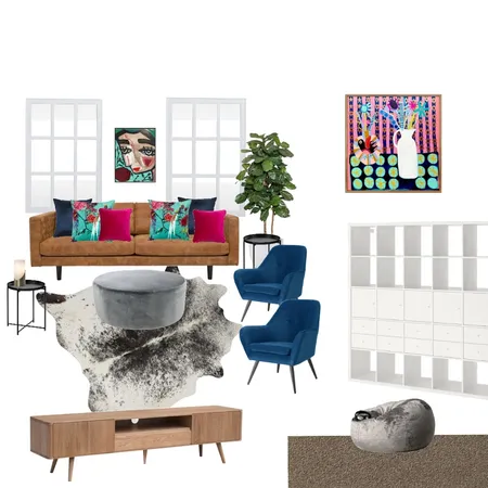 Living room pink, tan, and blue Interior Design Mood Board by MartyB on Style Sourcebook