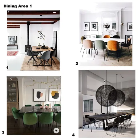 Dining Area 1 Interior Design Mood Board by Wildflower Property Styling on Style Sourcebook