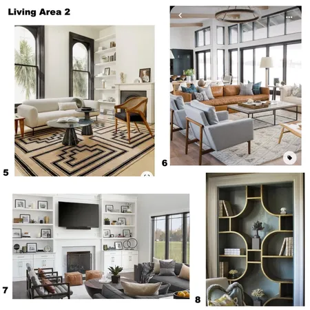 Living Area 2 Interior Design Mood Board by Wildflower Property Styling on Style Sourcebook