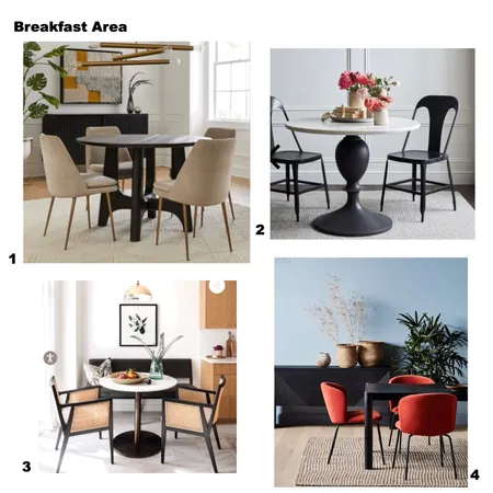 Breakfast Area Interior Design Mood Board by Wildflower Property Styling on Style Sourcebook